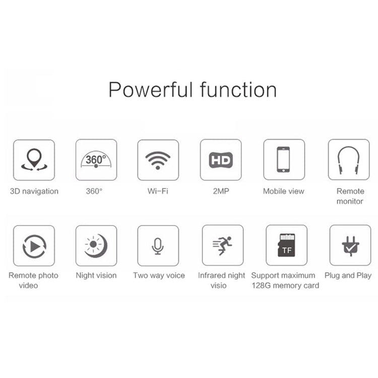 Anpwoo Hercules GM8135+SC2145 1080P HD WiFi IP Camera, Support Motion Detection & Infrared Night Vision & TF Card(Max 128GB), Hercules Anpwoo Hercules GM8135+SC2145 1080P HD WiFi IP Camera, Support Motion Detection & Infrared Night Vision & TF Card(Max 128GB), Hercules